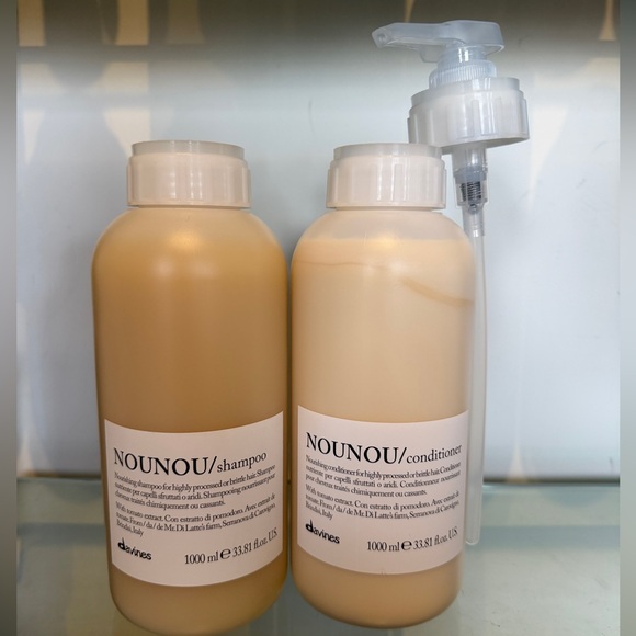 Davines NOUNOU Hair Care Duo - New Professional Size Shampoo and Conditioner